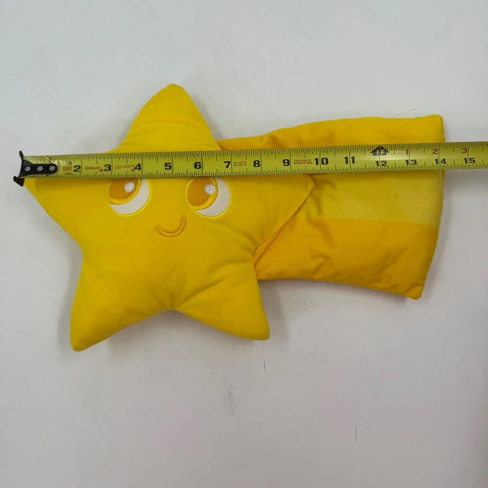 Disney Pixar Pier Yellow Star Plush Pillow Toy Face Tail Stuffed‎